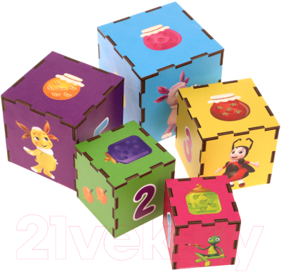 Развивающий игровой набор Mapacha Кубик Лунтик / 962116