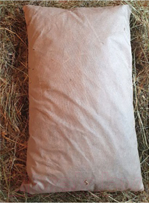 Подушка для бани Астрадом Из лугового сена 60x40x8 (с лавандой)