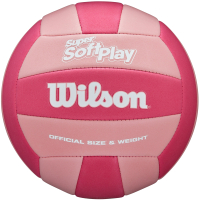 Мяч волейбольный Wilson Super Soft Play Pink / WV4006002XB (р.5, розовый) - 