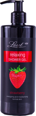 Гель для душа Larel Relaxing Shower Gel Клубника Бодрящий и увлажняющий (400мл)