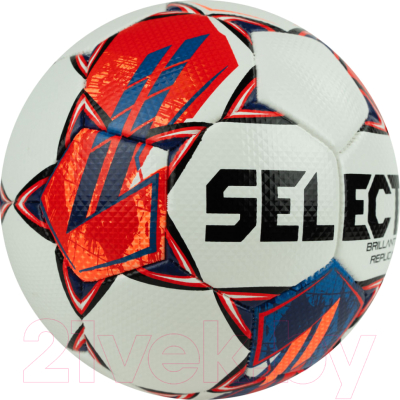 Футбольный мяч Select Brillant Replica V23 / 0994860003 (размер 4, белый/красный/синий)