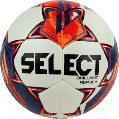 Футбольный мяч Select Brillant Replica V23 / 0994860003 (размер 4, белый/красный/синий)