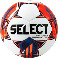 Футбольный мяч Select Brillant Training DB V23 / 0865160003 (размер 5, белый/оранжевый) - 