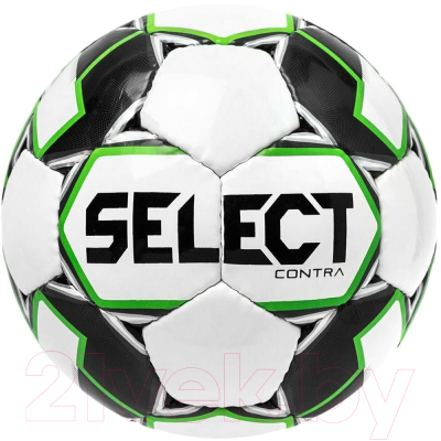 Футбольный мяч Select Contra / 812310-104 (размер 3, белый/черный/зеленый)
