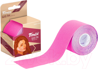 Кинезио тейп Tmax Beauty Tape (5м, вискоза/розовый)