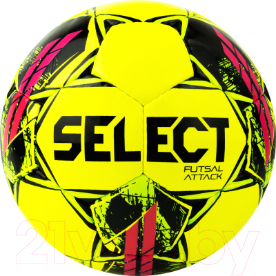 Изображение товара Мяч для футзала Select Futsal Attack V22 / 1073460559 (размер 4, желтый/зеленый/рзовый)