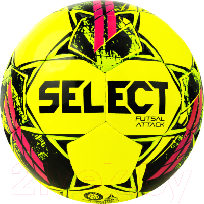 Изображение товара Мяч для футзала Select Futsal Attack V22 / 1073460559 (размер 4, желтый/зеленый/рзовый)