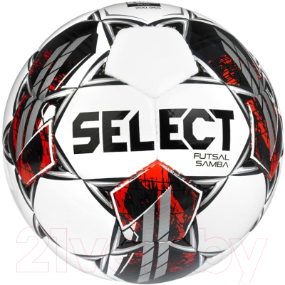 Мяч для футзала Select Futsal Samba v22 / 1063460009 (размер 4, белый/красный/черный)
