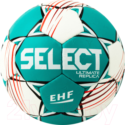 Гандбольный мяч Select Ultimate Replica v22 / 1670847004 (размер 0, бирюзовый/белый)