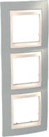 Рамка для выключателя Schneider Electric MGU6.006V.565 (хамелеон серый/слоновая кость) - 