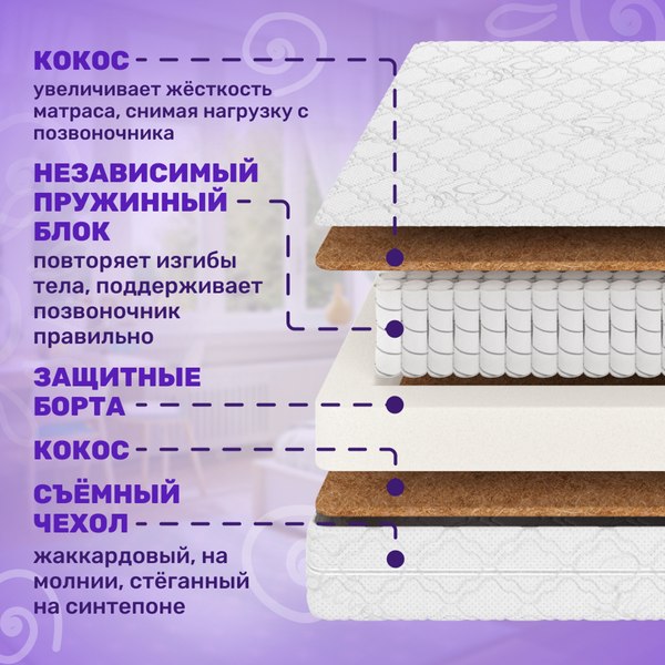 Купить Матрас Капризун Дрим Хард Плюс 100x190 / 414550 в Минске