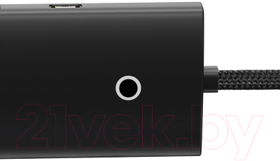 Изображение товара USB-хаб Baseus Lite Series 4-Port Type-C HUB Adapter / WKQX030301 (черный)