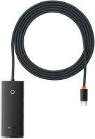 USB-хаб Baseus Lite Series 4-Port Type-C HUB Adapter / WKQX030501 (черный) - 