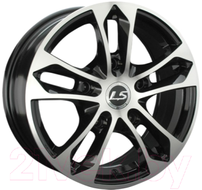 Литой диск LS wheels LS 197 16x6.5" 5x139.7мм DIA 98.5мм ET 40мм BKF
