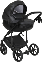 Детская универсальная коляска Tutis Mimi Style Galaxy 2 в 1 / 1182386 (черный металлик) - 