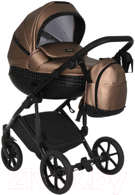 Детская универсальная коляска Tutis Mimi Style Galaxy 2 в 1 / 1182389 (коричневый металлик)