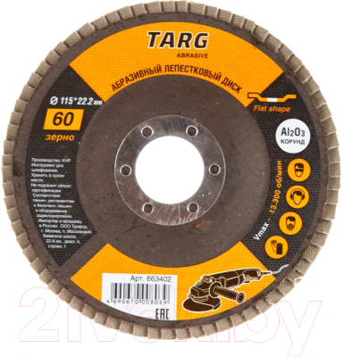 Набор шлифовальных кругов Targ 663402.21 (5шт)