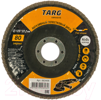 Набор шлифовальных кругов Targ 663406.21 (4шт)