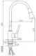 Миниатюра изображения товара Смеситель Frap F4044-8 (белый/хром)