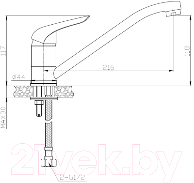 Смеситель AV Engineering AVKOR4-A138-212