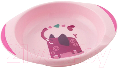 Набор посуды для кормления Chicco 340624057 (розовый)