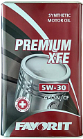 Моторное масло Favorit Premium XFE 5W30 API SN/CF Metal / 53273 (4л) - 