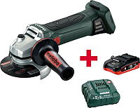 

Профессиональная угловая шлифмашина Metabo, W18 LTX125