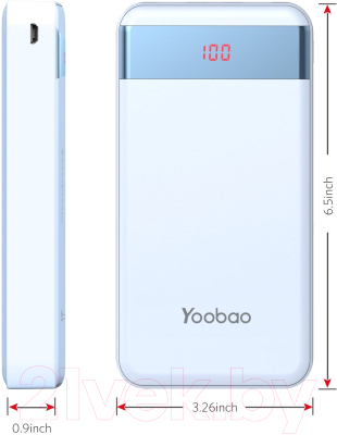 Портативное зарядное устройство Yoobao Power Bank M20Pro (20000 мАч, синий)