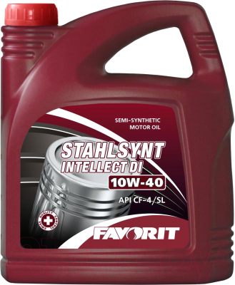 Моторное масло Favorit Stahlsynt Intellect DI 10W40 CF-4/SL / 54307 (5л)