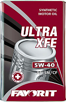 Моторное масло Favorit Ultra XFE 5W40 API SN/CF Metal / 54394 (5л) - 