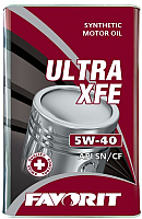 Моторное масло Favorit Ultra XFE 5W40 API SN/CF Metal / 54706 (4л) - 