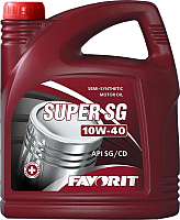 Моторное масло Favorit Super SG 10W40 API SG/CD / 54759 (4.5л) - 