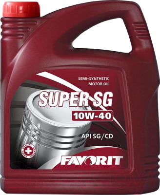Моторное масло Favorit Super SG 10W40 API SG/CD / 54759 (4.5л)