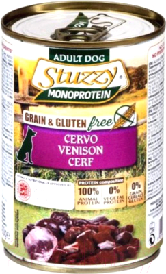 

Корм для собак Stuzzy, Monoprotein с олениной