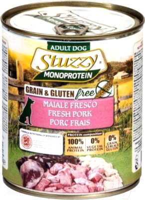 Влажный корм для собак Stuzzy Monoprotein свежая свинина (800г)