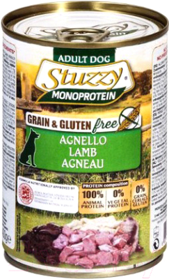 Влажный корм для собак Stuzzy Monoprotein с ягненком (400г)