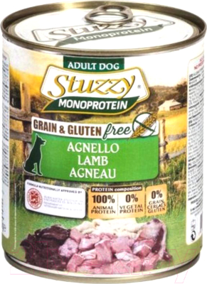Влажный корм для собак Stuzzy Monoprotein с ягненком (800г)