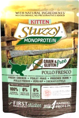 

Корм для кошек Stuzzy, Monoprotein Для котят с курицей