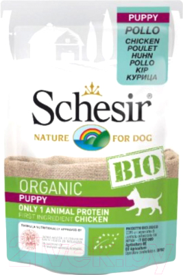 

Корм для собак Schesir, Bio Puppy с курицей