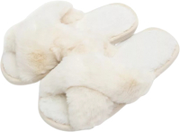 Тапочки домашние Amaro Home Bunny Открытый нос / HOME-4025Bu-Mo-38 (р.38-39, молочный) - 