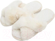 Тапочки домашние Amaro Home Bunny Открытый нос / HOME-4025Bu-Mo-40 (р.40-41, молочный) - 
