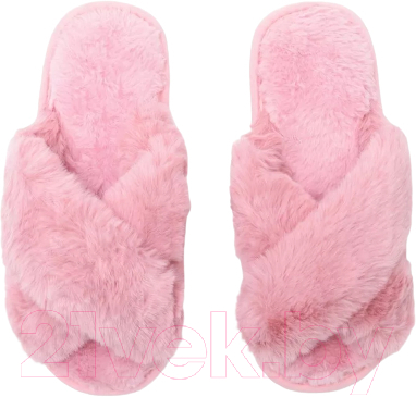 Тапочки домашние Amaro Home Bunny Открытый нос / HOME-4025Bu-R-38 (р.38-39, розовый)