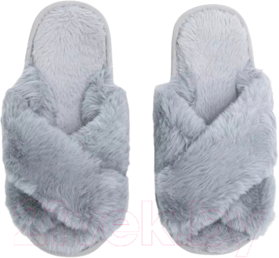 Тапочки домашние Amaro Home Bunny Открытый нос / HOME-4025Bu-Gr-38 (р.38-39, серый)