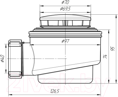 Сифон Ани Пласт Е410C