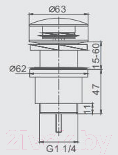 Донный клапан Frap F62-7