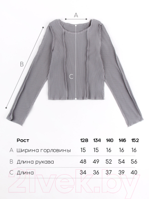 Лонгслив детский Amarobaby Joint / AB-OD22-J2702/11-128 (серый, р.128)