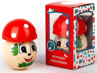 Развивающая игрушка Котовские неваляшки Грибок / 6C-0019/K