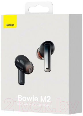 Беспроводные наушники Baseus True Wireless Earphones Bowie M2 Plus / NGTW190001 (черный)