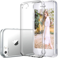 Чехол-накладка Case Better One для iPhone 5/5S (прозрачный, фирменная упаковка) - 