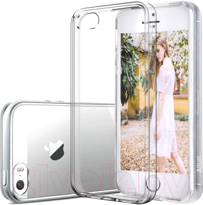 Чехол-накладка Case Better One для iPhone 5/5S (прозрачный, фирменная упаковка)